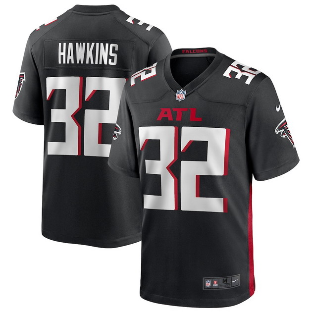mens nike jaylinn hawkins black atlanta falcons player game jersey